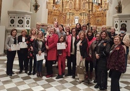 Las nuevas componentes de la asociación, en la Abadía del Sacromonte.