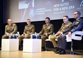 Miembros de las Fuerzas Armadas en el II Congreso de IA de Andalucía.