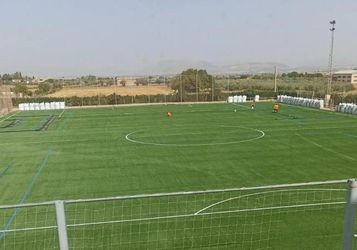 Imagen de archivo del campo de fútbol de Alhendín.