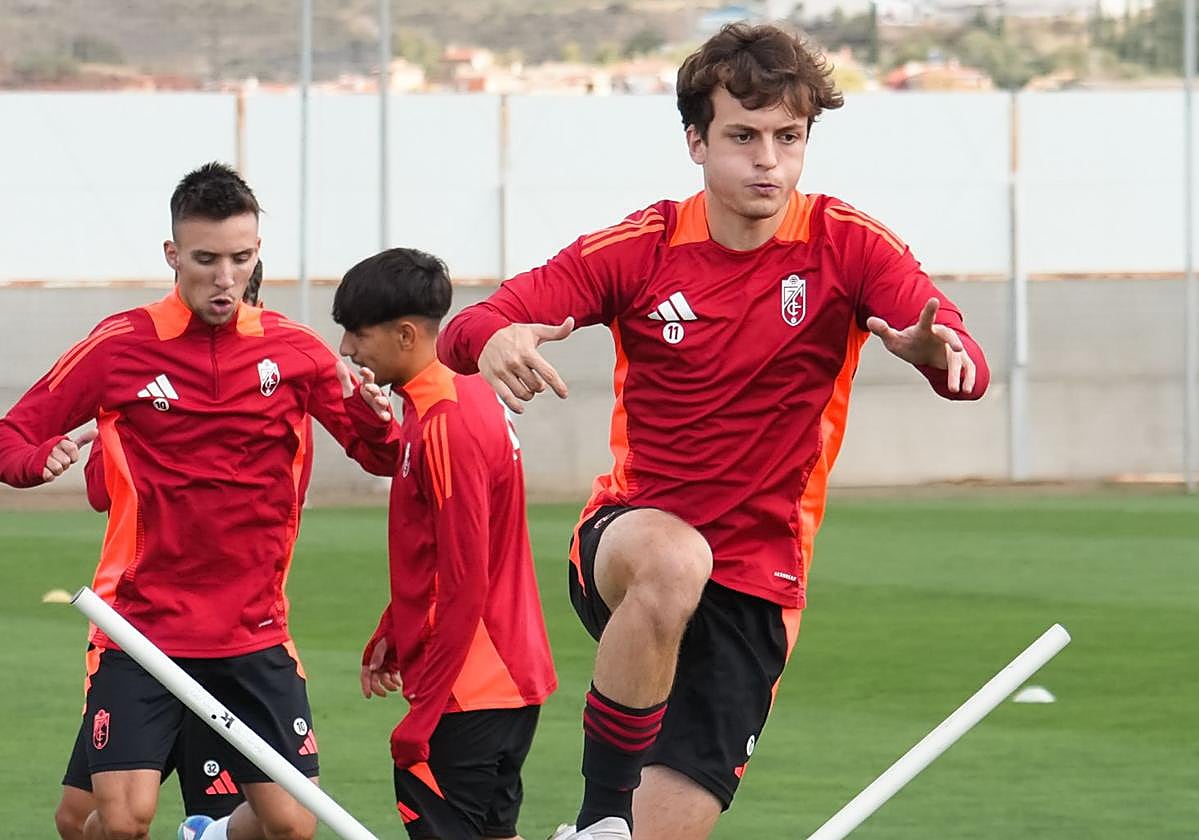 Entrenamiento del Recreativo esta semana.