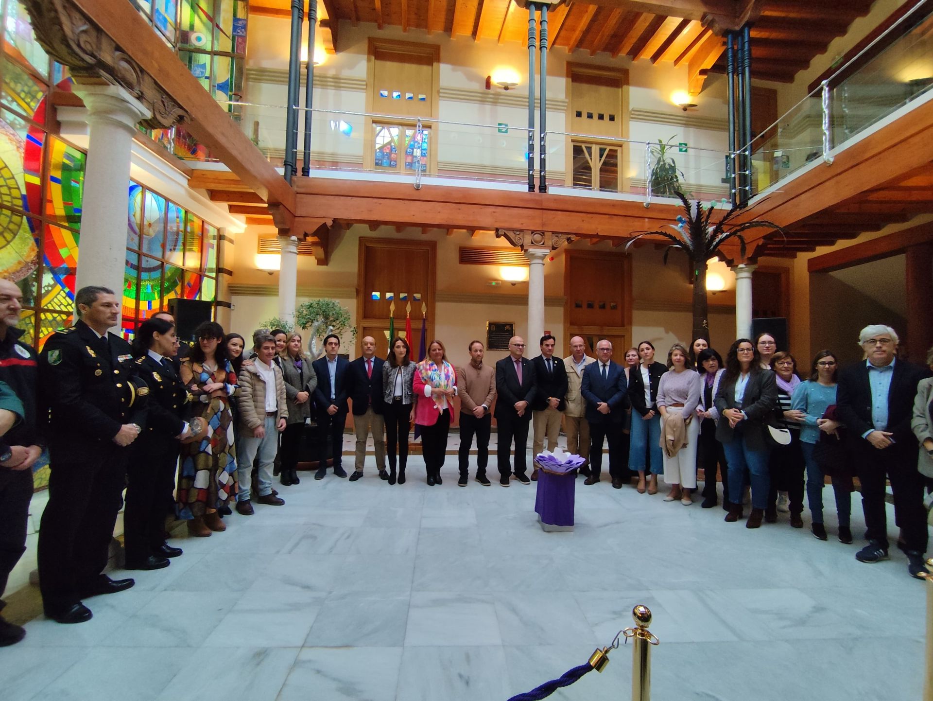 Acto contra la violencia de género del Ayuntamiento de Jaén.