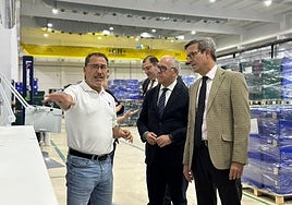 Visita del consejero a La Carolina