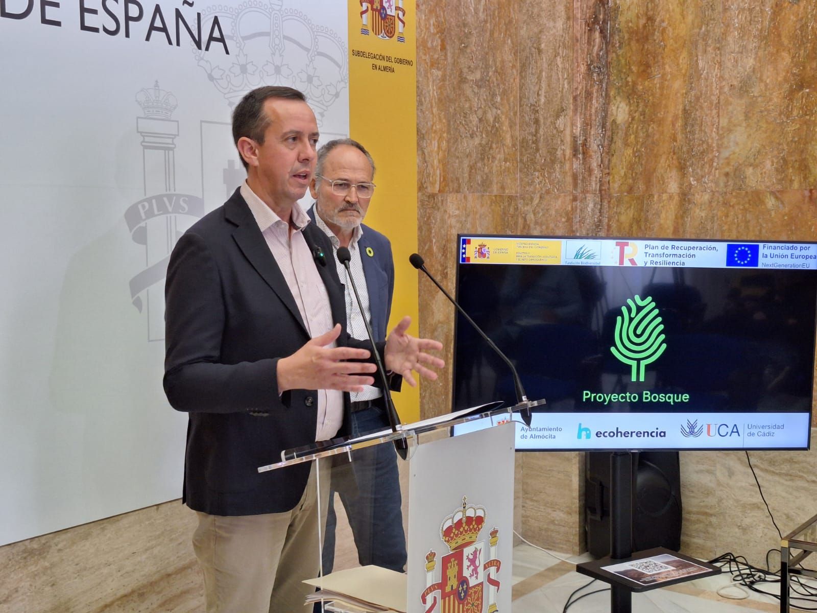 José María Martín y Francisco García, en la presentación de la iniciativa.