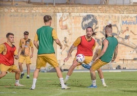 Entrenamiento del Motril esta semana.