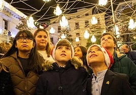 Encendido navideño en Granada.