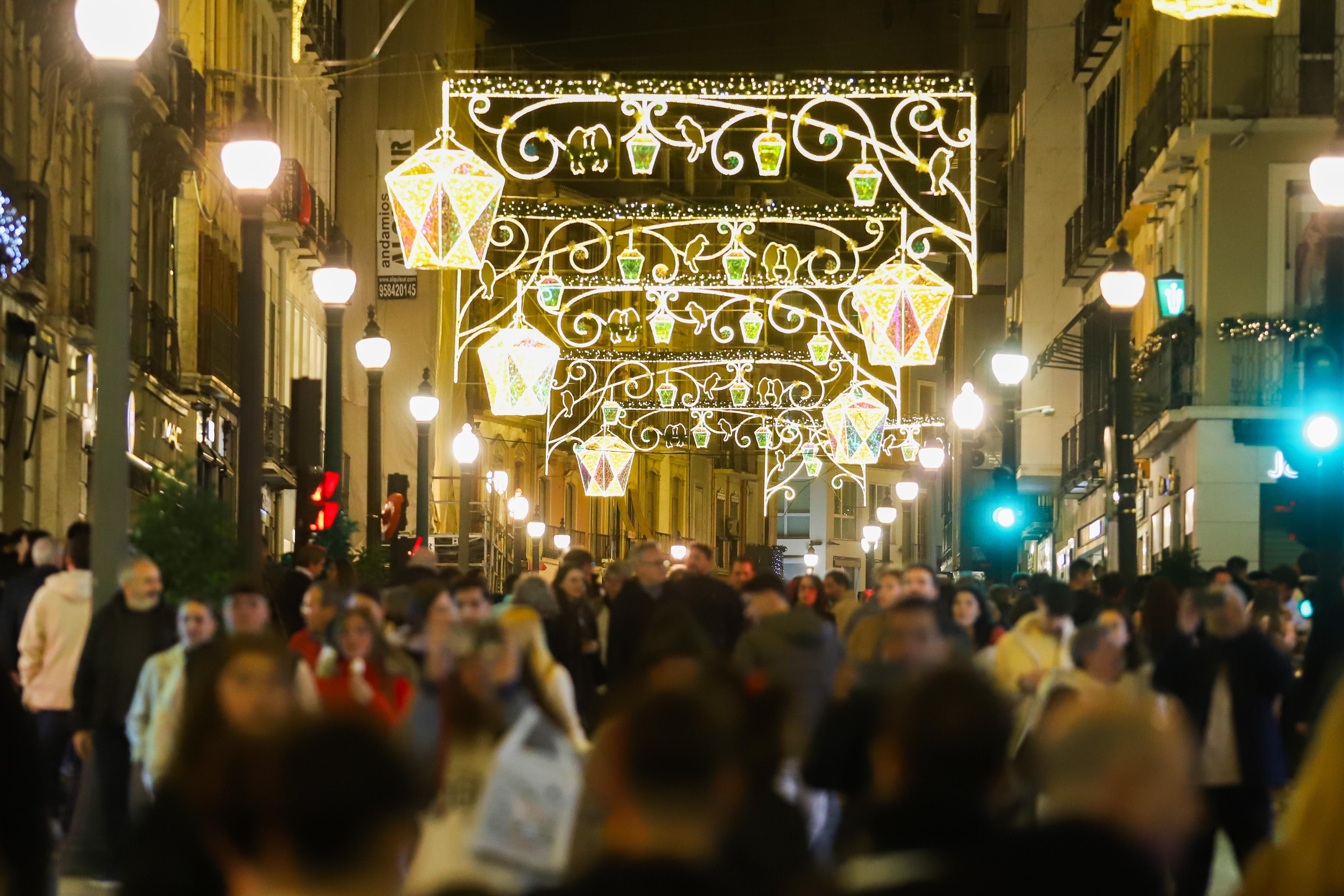 Las imágenes del encendido de Navidad en Granada