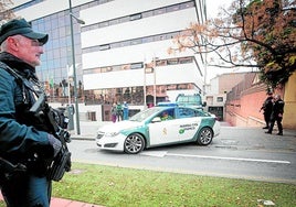 Los juzgados de La Caleta estuvieron blindados para acoger la declaración del sospechoso.