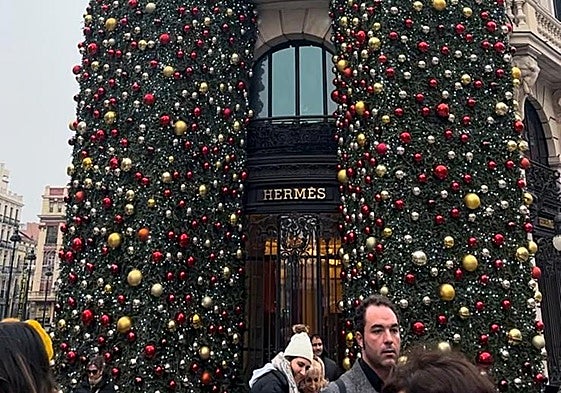 La fachada del complejo donde se encuentra el hotel Four Seasons de Madrid, la pasada Navidad.