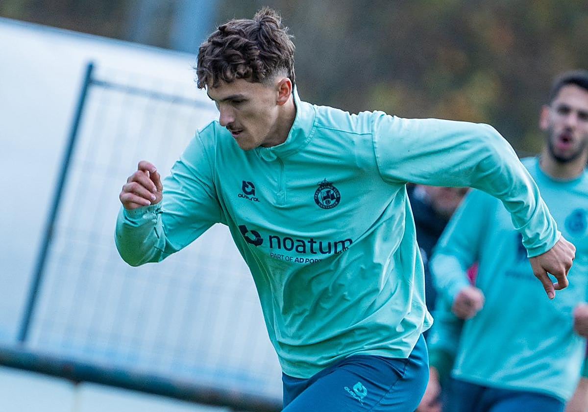 Entrenamiento del Racing de Santander esta semana.