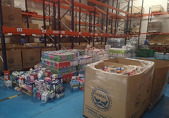 Alimentos donados durante la Gran Recogida