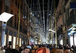 Iluminación navideña en Linares.