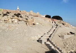 Cerro de San Cristóbal en los primeros días de este mes de diciembre.