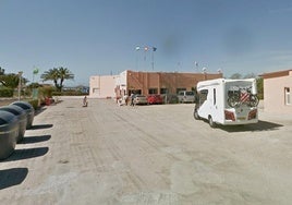 Imagen del camping de Cabo de Gata.