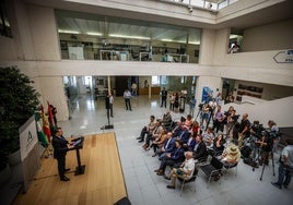 Presentación, hace unos meses, del nuevo centro autonómico de la IA en Granada.