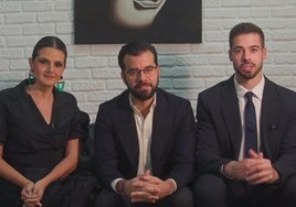 Sheila Hernández, Álvaro Izquierdo y Jesús.