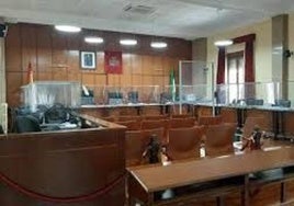 Sala de vistas de la Audiencia Provincial de Jaén.