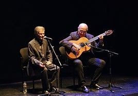 José Sorroche y Niño de las Cuevas, en las tablas del Teatro Apolo.