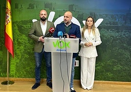 Rodrigo Alonso, en rueda de prensa.