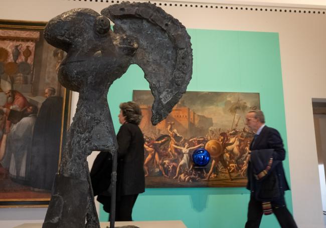 'Cabeza con casco', la escultura de Picasso que se puede ver en el Museo de Bellas Artes.