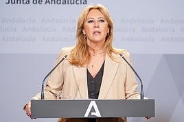 La portavoz del Gobierno andaluz Carolina España.