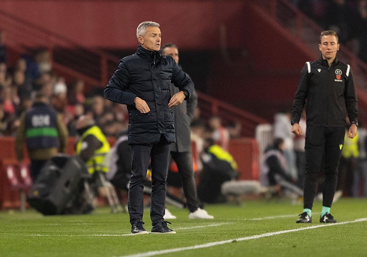 Fran Escribá, durante el partido.