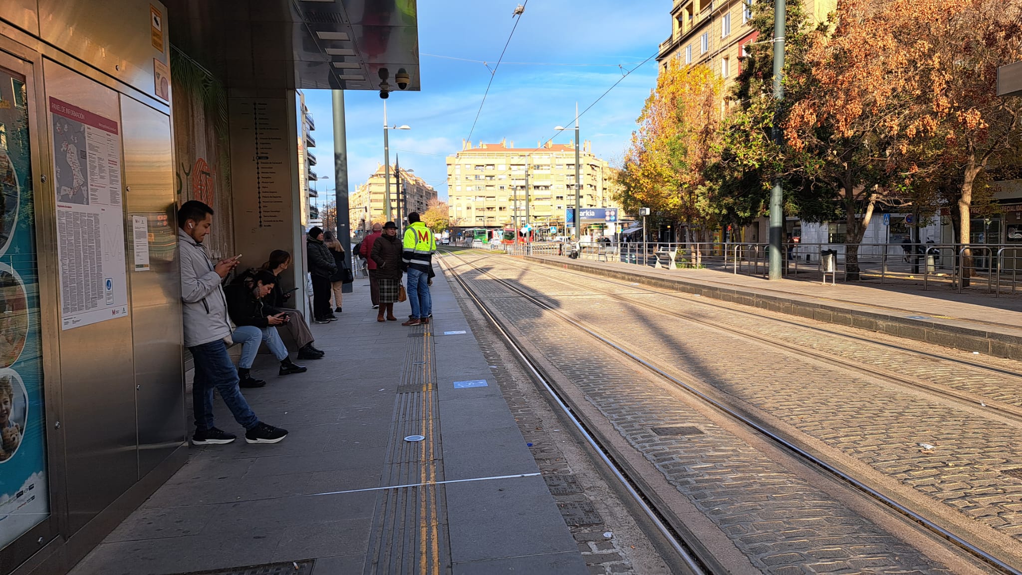 Las paradas del metro, casi vacías por una avería