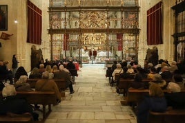 Momento de la presentación del libro en la Capilla Real.