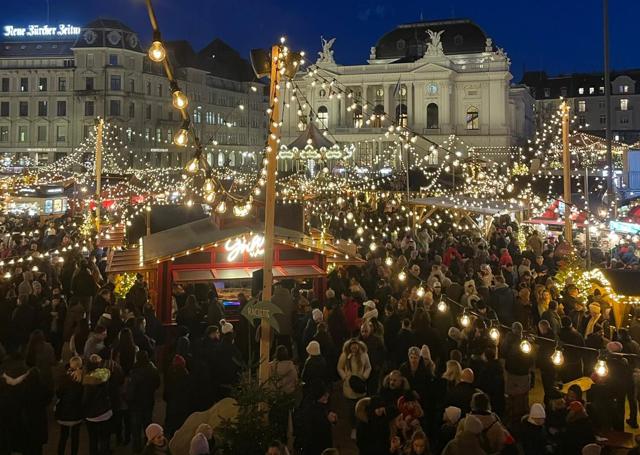 Uno de los mercadillos navideños más populares de Zúrich.