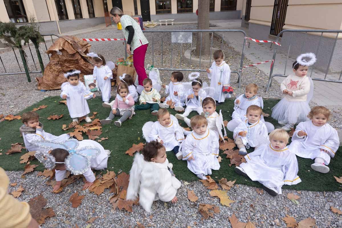 Las imágenes del belén viviente de Siervas del evangelio