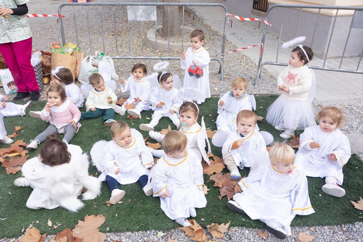 Las imágenes del belén viviente de Siervas del evangelio