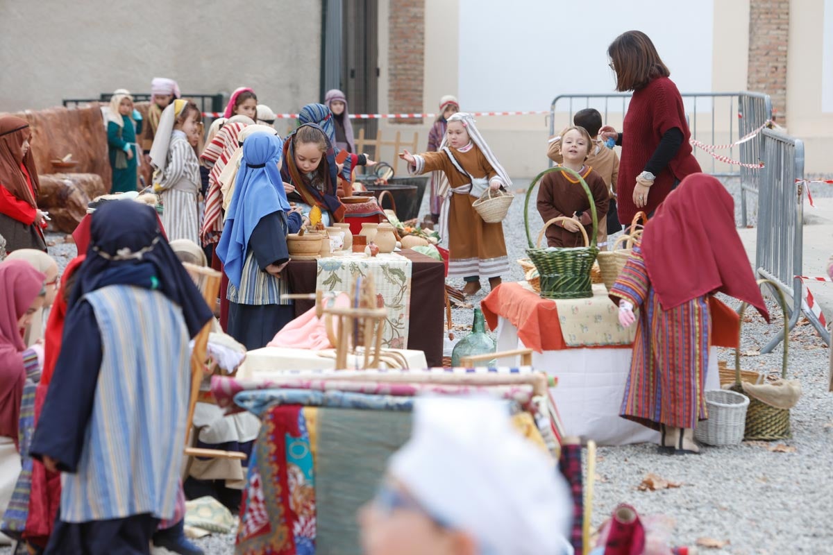 Las imágenes del belén viviente de Siervas del evangelio