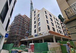 Imagen de archivo de una vivienda en plena construcción en la capital