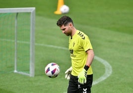 Luca Zidane, en sus tiempos en el Eibar.