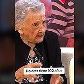 Dolores, de 102 años, en el programa de Juan y Medio.