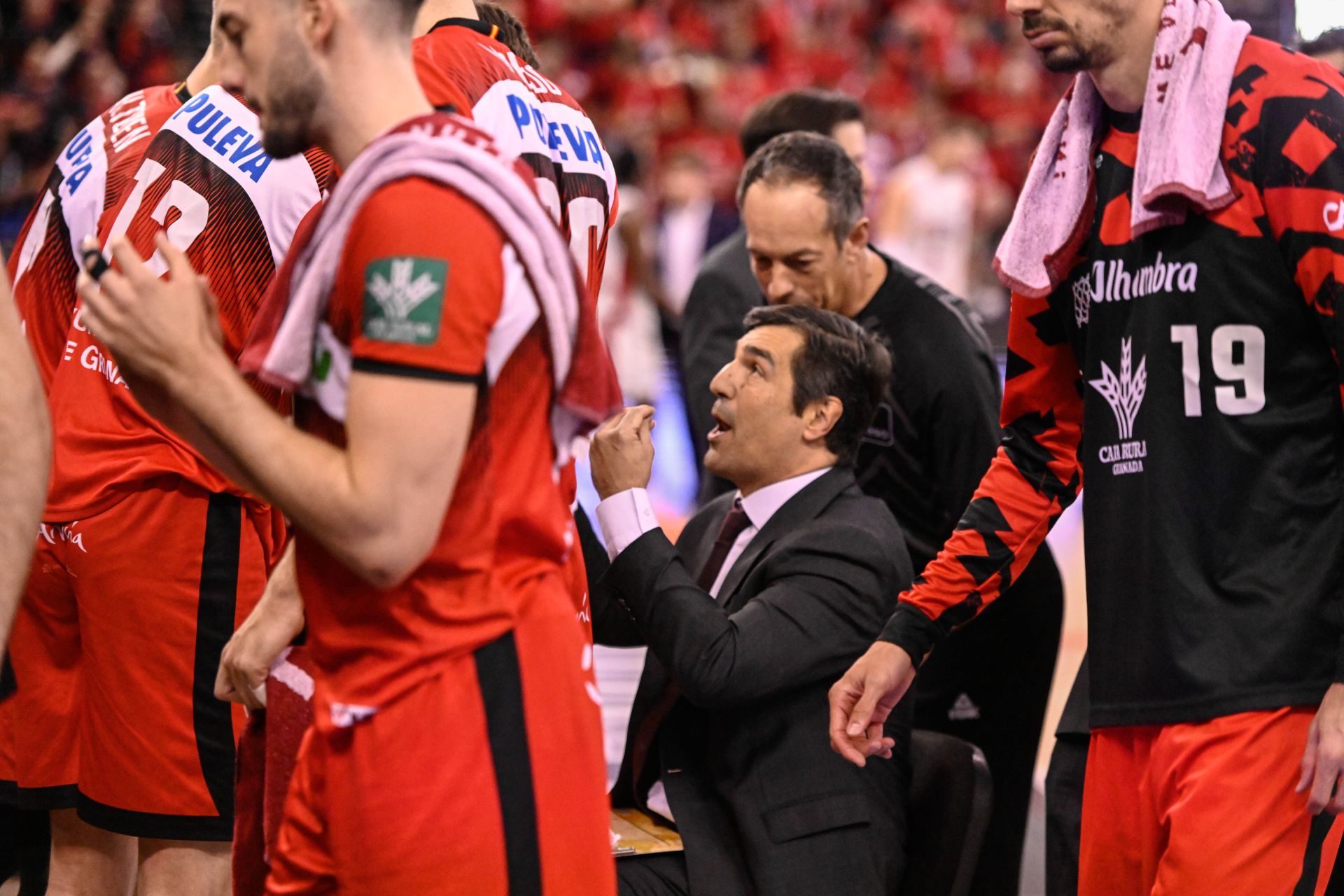 Pablo Pin se desespera en un tiempo muerto.