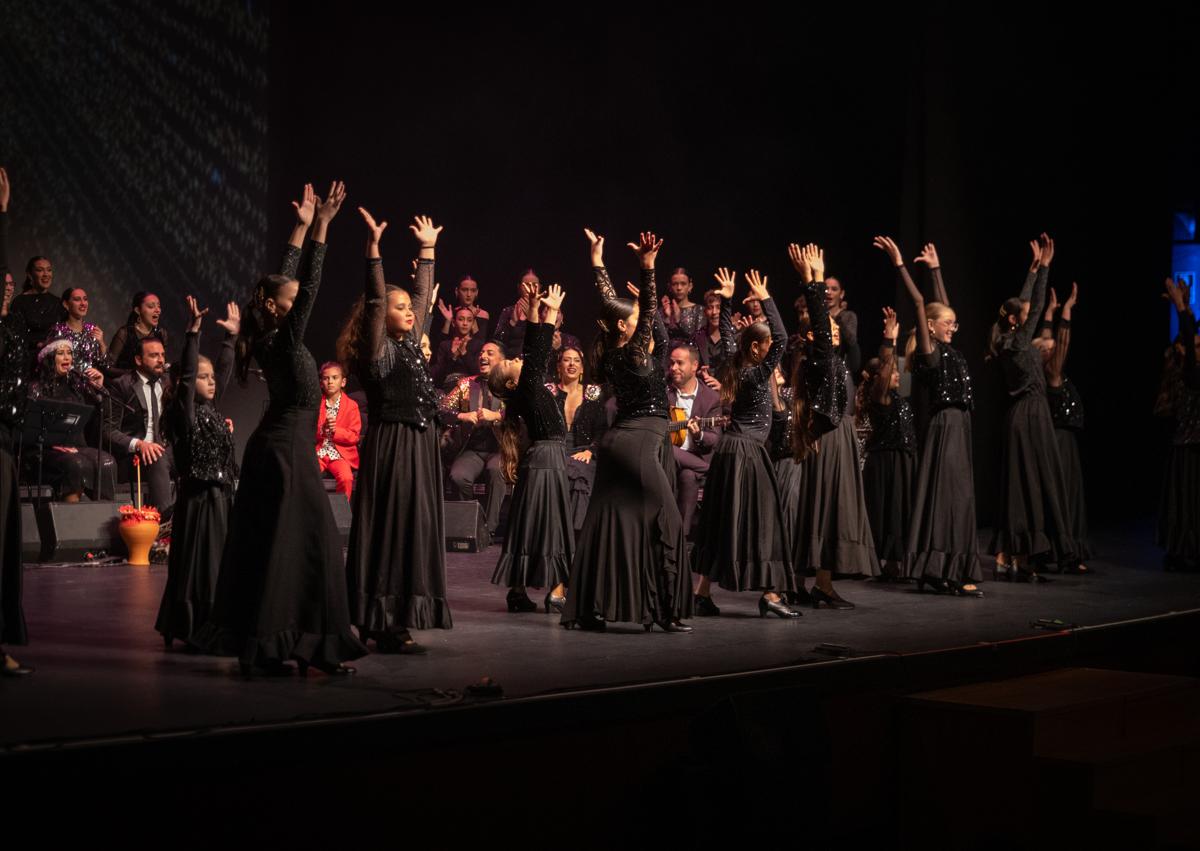 Imagen secundaria 1 - Más de 500 personas disfrutan de la Zambomba flamenca &#039;Entre flamencos&#039; celebrada en Roquetas de Mar