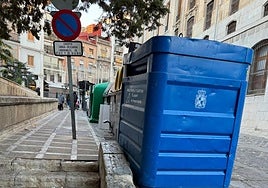 Imagen tras la recogida del papel y el cartón.