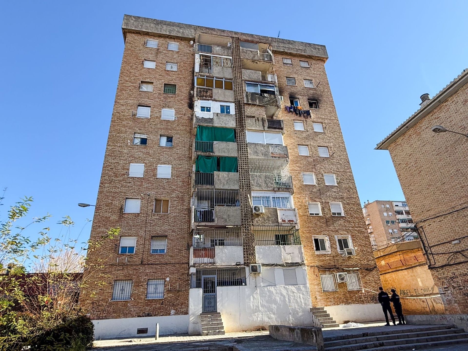 Edificio en el que tuvo lugar el incendio en la calle Henríquez de Jorquera.