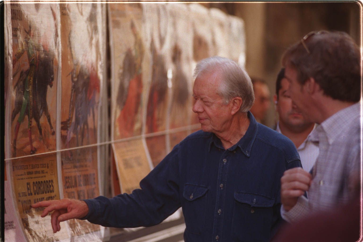 El expresidente con los carteles taurinos