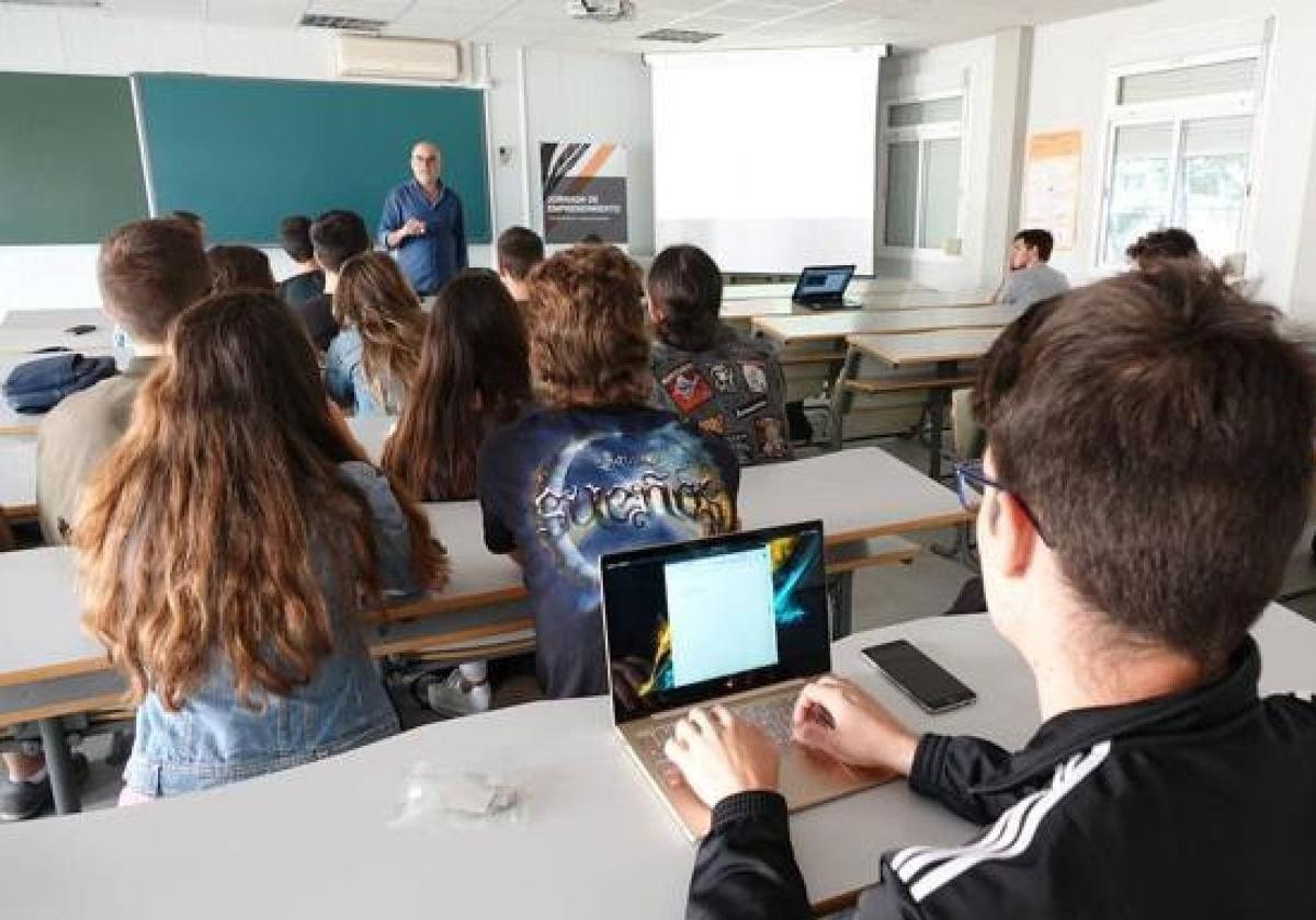 Estudiantes en un aula andaluza.