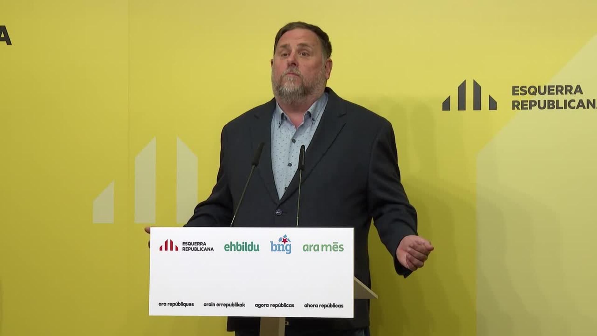 Junqueras ve a EH Bildu, BNG y Ara Més como "aliados" y aplaude la coalición para las europeas