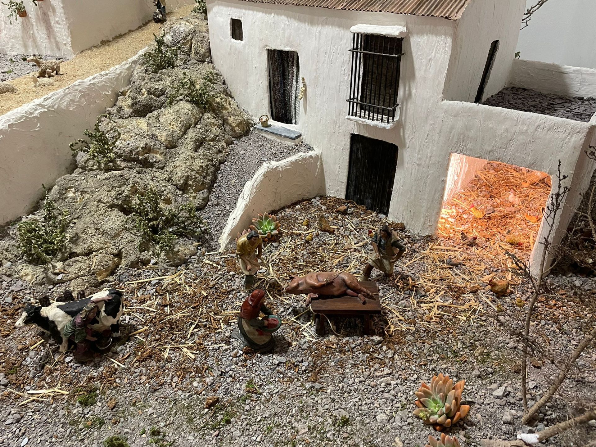 Así es el belén del barrio de Peñarrodada