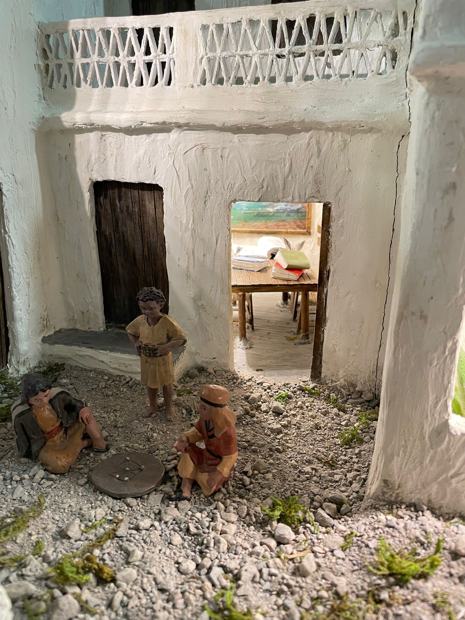 Así es el belén del barrio de Peñarrodada