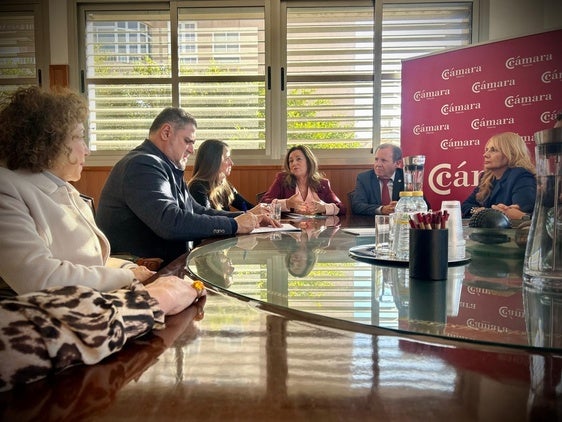 Reunión entre Educación y la Cámara de Comercio de Almería.