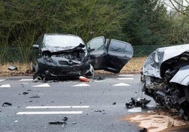 Imagen de archivo de un accidente de tráfico ocurrido en 2024.