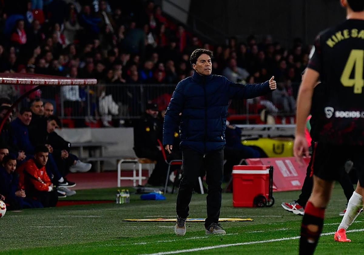 Rubi durante el partido de Copa contra el Sevilla