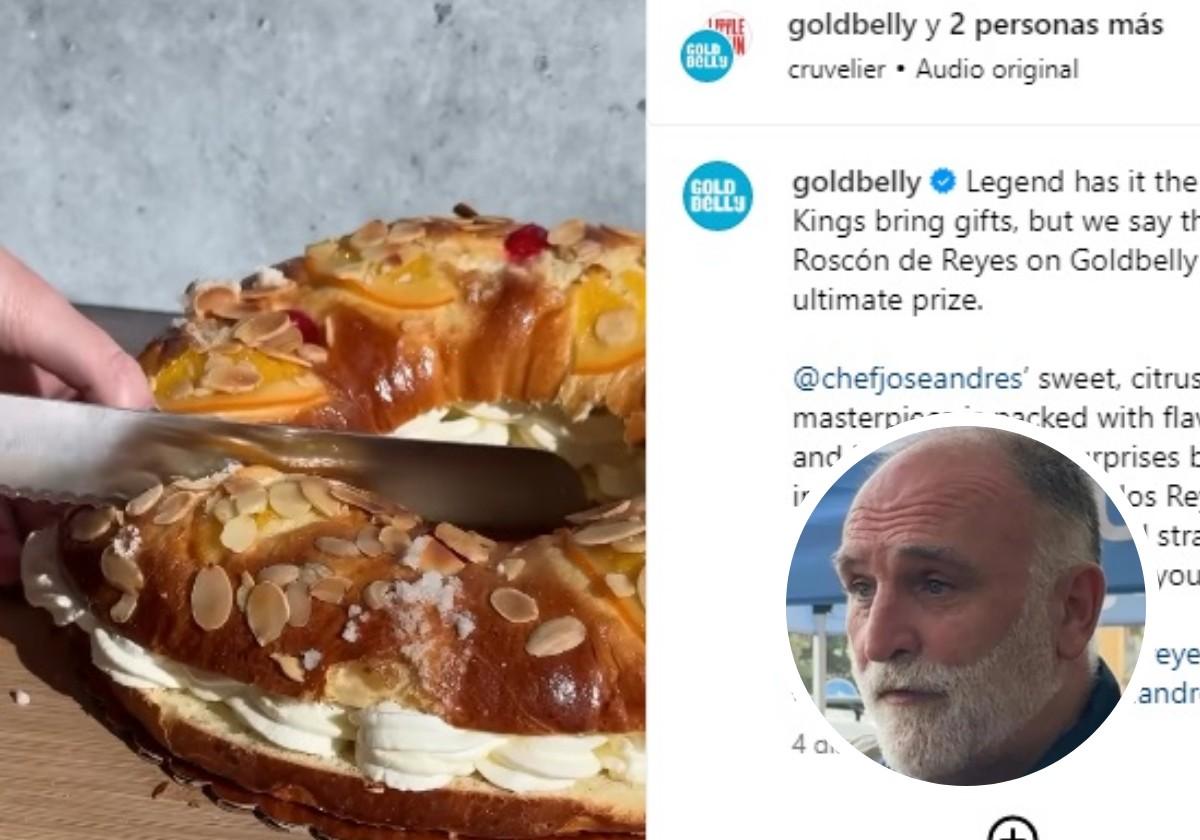 Lo dice el chef José Andrés: este es el Roscón de Reyes perfecto.