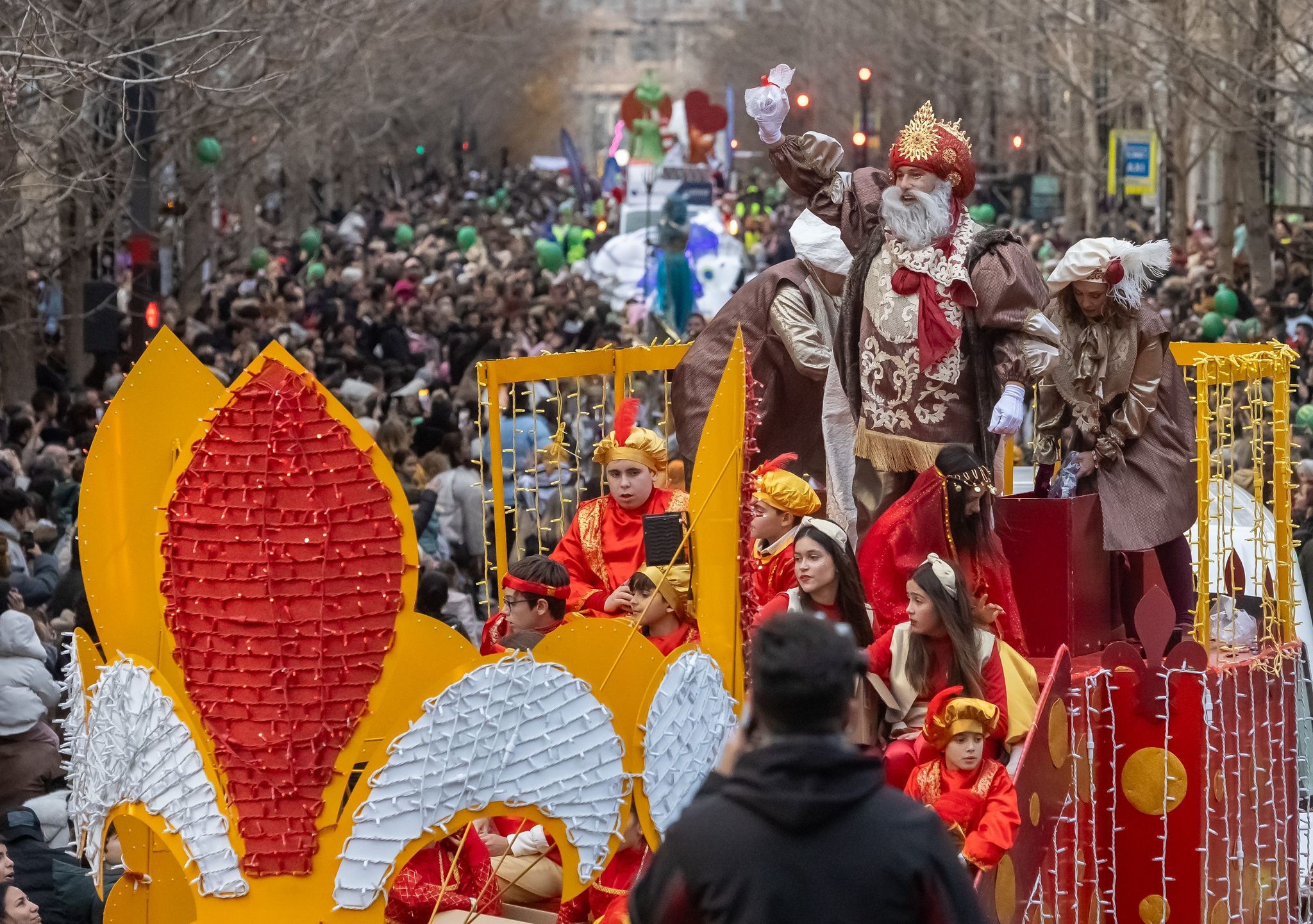 La Cabalgata de Reyes de Granada vista desde dentro