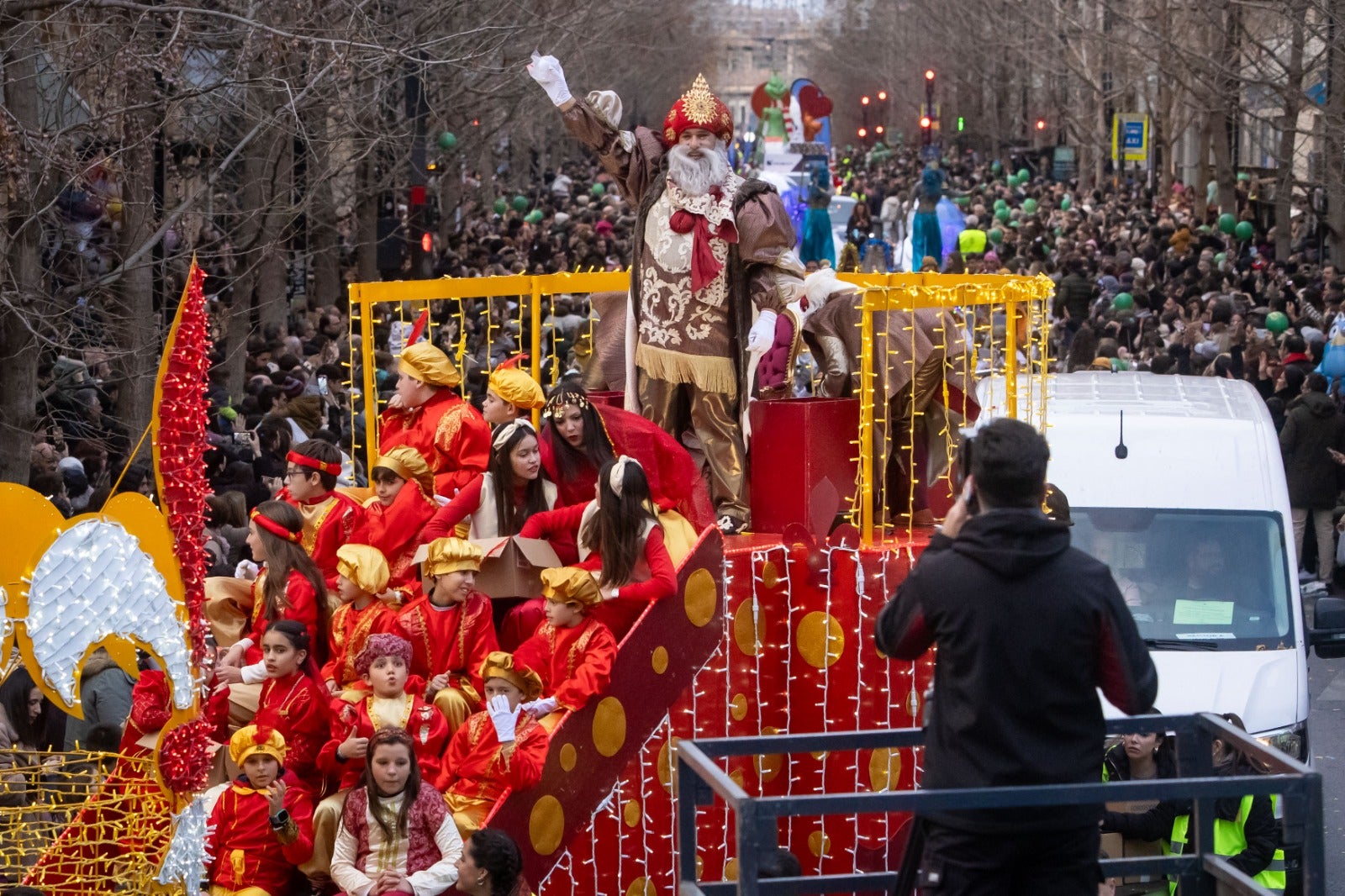 La Cabalgata de Reyes de Granada vista desde dentro