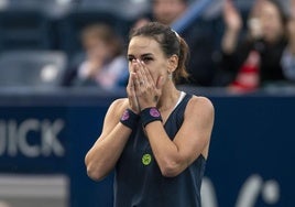 Nuria Párrizas, emocionada tras el triunfo.